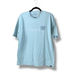 Faherty Men's Martha's Vineyard Short-Sleeve Crew T-Shirt Seafoam Blue NWT Large